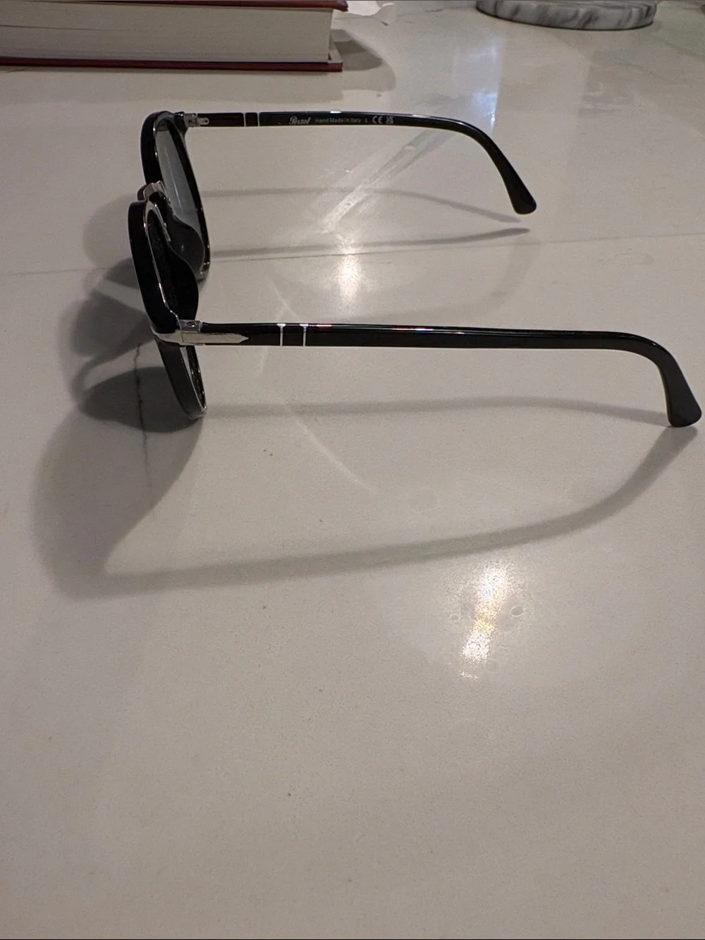 Persol Men’s Black Round Sunglasses
